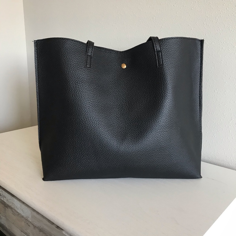 NWT Black Classic Tote Bag